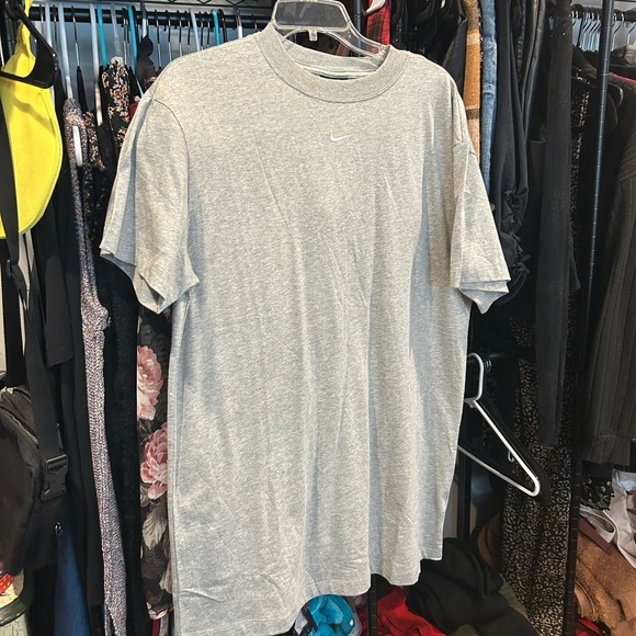 Nike | Dresses | Nike Gray Tshirt Dress | Poshmark